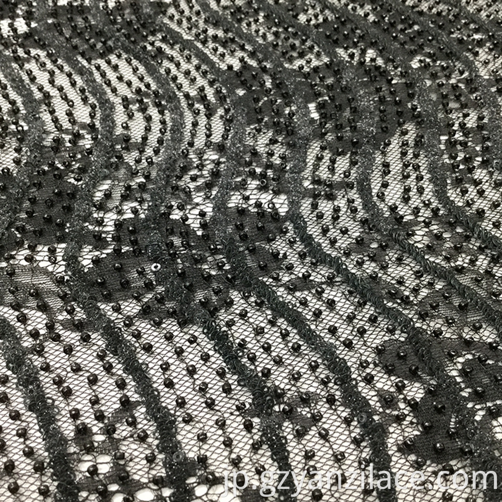 Black Bead Lace